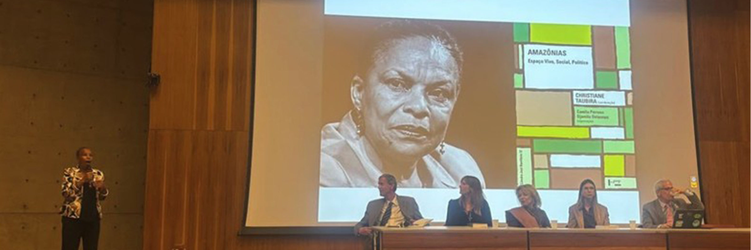Em 22.10.2025, Christiane Taubira lançou na USP livro sobre a Amazônia que coordenou para a Cátedra José Bonifácio