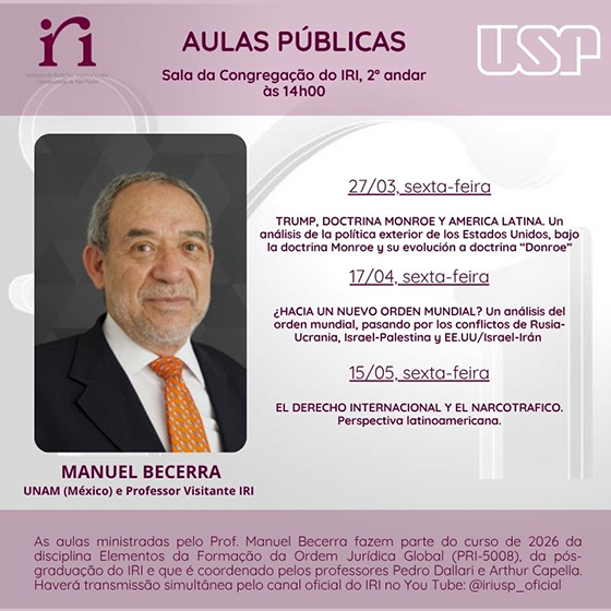 cartaz aulas publicas Manuel Becerra