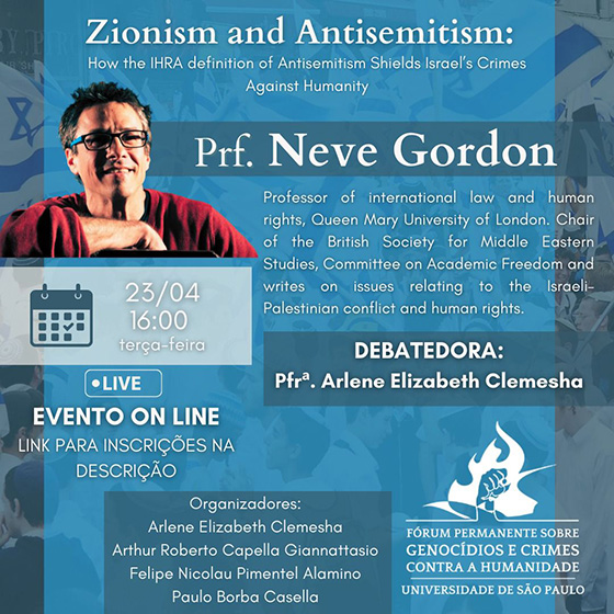 Palestra Prof Neve Gordon